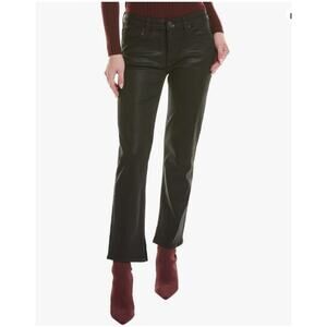 HUDSON Nico Anke Side Slit Denim in Coated Black Beauty // 31